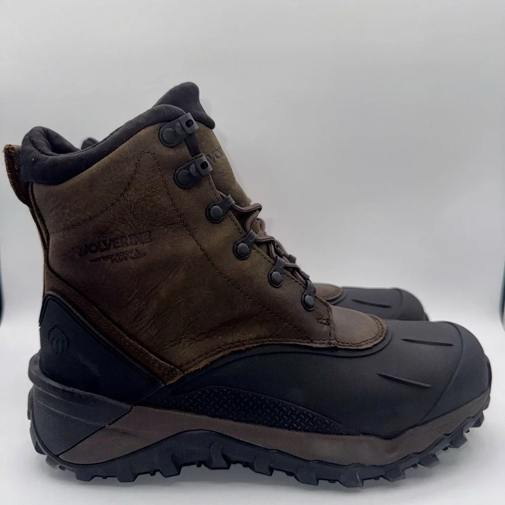 Wolverine Frost Waterproof Boots Men's Size 10 Brown Leather